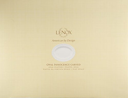 Lenox Opal Innocence Carved Large Oval Platter -,White (Pack of 6) - size: 4.20 LB (Pack of 6), style: Oval Platter