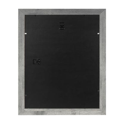 Grey 11x14 Picture Frame set of 3,Display 11x14 without Mat or 8x10 with Mat，Wall Gallery Photo Frames - color: Grey, size: 11x14 inches
