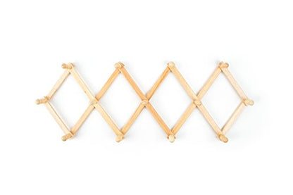 Fox Run Expanding Beechwood Coffee Mug Wall Rack
