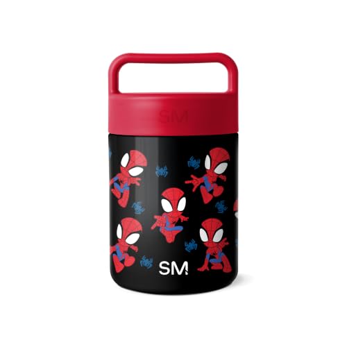 Simple Modern Marvel Spidey Insulated Food Jar with Handle | 12oz | Provision Stainless Steel Food Jar, Lunch Container | Leak Proof for Kids, Adults, Smoothie Bowl, Soup | Go Spidey Go - color: Marvel: Go Spidey Go, size: 12 Ounces