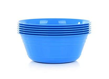 Mintra Home Snack Bowls (Medium 6pk (1.8L), Blue) - color: Blue, size: Medium 6pk (1.8L)