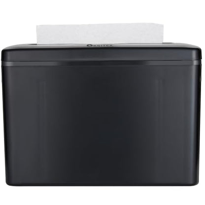 Paper Towel Dispenser Countertop,Non-Slip Base,Black-S | Multifold Trifold Z-Fold Paper Towel Holder, Hand Towel Dispenser for Kitchen Bathroom Commercial,Single Sheet Dispensing - color: Black-s