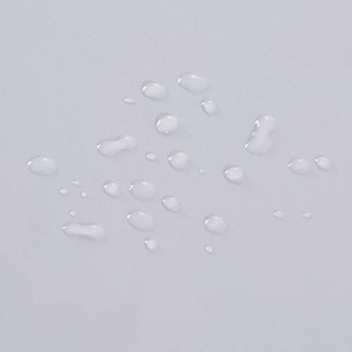 NLMUVW White Square Vinyl Tablecloth Heavy Duty, Small PVC Table Cloth Wipe Clean Table Cover for Kitchen Dining Picnic, 42 x 42 inch - color: White, size: 42" x 42" (Square)