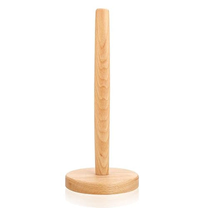 Wooden Paper Towel Holder, Round Bottom | Wooden Towel Holder Countertop, Farmhouse Paper Towel Holder for Kitchen Countertop & Dining Table
