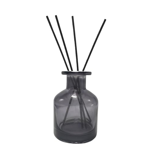 1Pcs 150ml/5oz Empty Glass Diffuser Bottle Aromatherapy Jar Container Fragrance Accessories Use with Essential Oils Replacement Diffusers Reed Sticks DIY Crafts Decor Gray - color: Grey