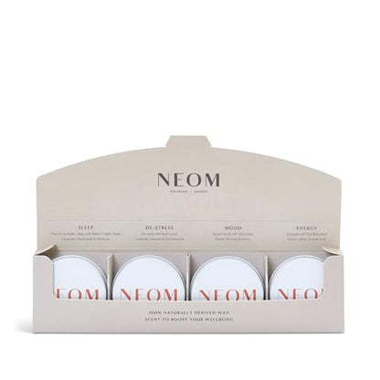 NEOM- Mini Candle Scent Discovery Set | x4 20g Mini Candles | 100% Natural Fragrance
