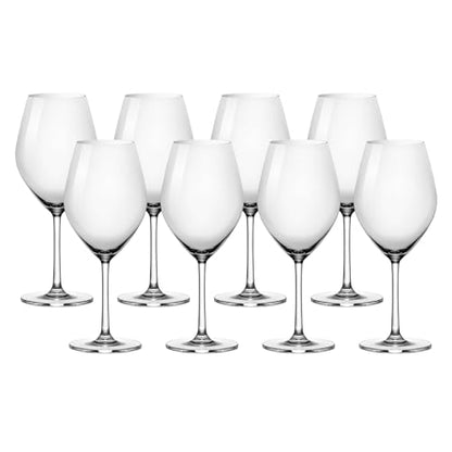 Anchor Hocking Red Wine Glasses, Sondria 21 Ounce Wine Glasses, Set of 8 - color: Red