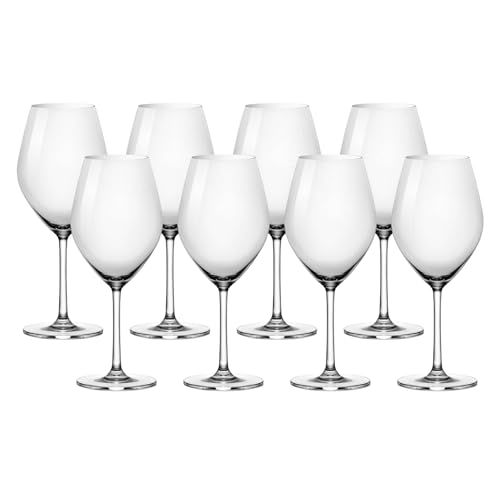 Anchor Hocking Red Wine Glasses, Sondria 21 Ounce Wine Glasses, Set of 8 - color: Red