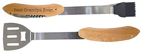 Best Grandpa Ever BBQ Grill Multi Tool | Barbecue Spatula Grilling Accessories, Barbecue Spatula Grilling Accessories - color: Grandpa