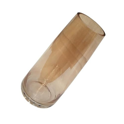Amber Glass Flower Vase Decorative Flower Arrangement Container Nordic Creative Home Décor Floral Bottle for Living Room and Table Display