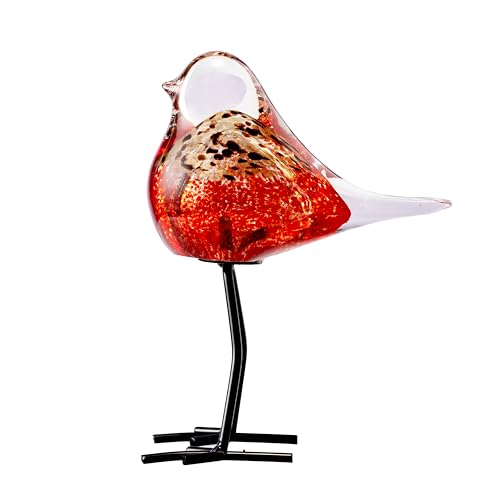 Glass Bird Figurines Art Collectible Ornaments Statue Figurines Modern Handmade Sculpture Home Decor - color: Bd-3