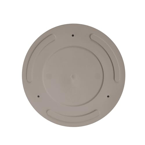 Bloem Mathers 6" Modern Plastic Planter with Saucer, Pebble Stone - color: Pebble Stone, size: 6"