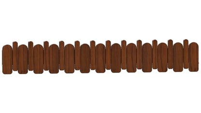 Wall Mounted Piano Key Hanger | Flip Style Hook | Entrance Wall Art Hook, Made of Oak Wood (3 Times Painted, 4 Times Polished) (Arc Walnut, 12Hooks) - color: Arc Walnut, size: 12Hooks