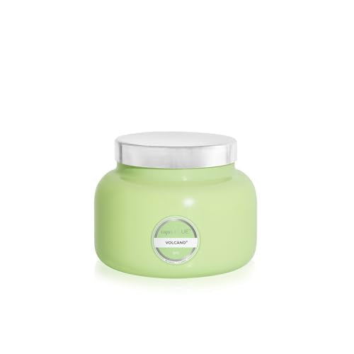 Capri Blue Volcano Scented Candles - Luxury Candles for Home Scented with Tropical Fruit & Sugared Citrus - Long Lasting Soy Wax Blend - Signature Glass Jar (Iced Matcha Green, 19 oz) - color: Iced Matcha Green, size: 19 oz