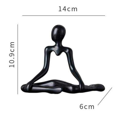 Fenteer Thinker Figurine Desktop Sculpture Abstract Reader Human Statue Resin Material Suitable for Home Office Shelf Decoration Gift