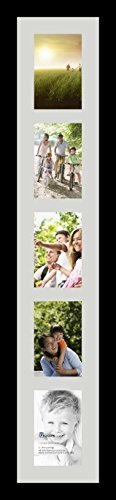 ArtToFrames Collage Photo Frame Single Mat with 5-4x6 Openings with Satin Black Frame and Candlewick mat. - color: 5 - 4x6 - (2139), size: Candlewick