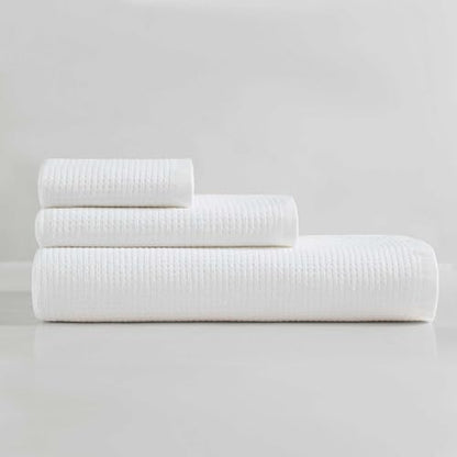 Calvin Klein - Bath Towels, Super Soft & Absorbent Cotton Towels, Oeko-Tex Certified (Eternity Solid White, 3-Piece) - color: Entwine White, size: 3 Pack