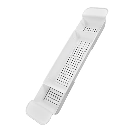 Expandable Bathtub Caddy Tray, PP Material, Adjustable Length, Ideal for Relaxing Baths and Organizing Toiletries (White) - color: White