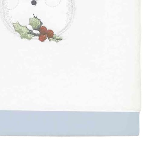 Avanti Linens - Fingertip Towels, Soft Cotton Velour, Embroidered, Festive Home Decor, Set of 4 (Coastal Snowman Collection) - size: 4pc Fingertip Towels