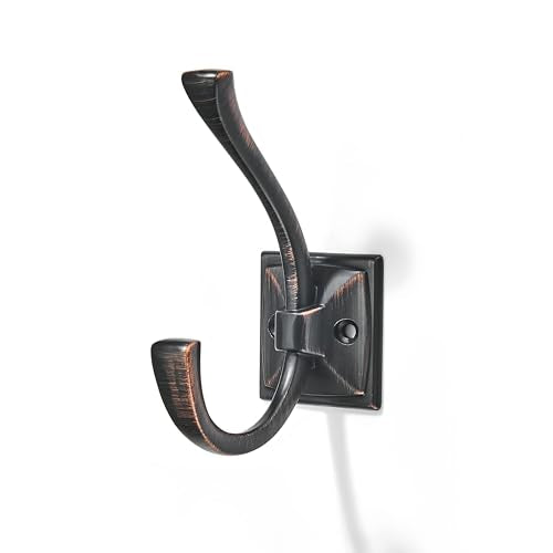 Vintage Wall Hooks,5 Pack Coat Hooks Hardware Towel Hooks for Hanging Coats Venetian-Bronze Robe Hooks Wall Mounted with Screws for Key, Towel, Bags, Cup. - color: venetian-bronze