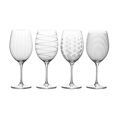 Mikasa Cheers Bordeaux Wine Glass, Set of 4, 24 Ounce, Clear - style: Bordeaux Red Wine