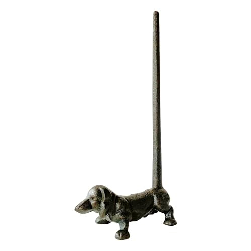 Dachshund-Shaped Paper Towel Holder, Free-Standing Toilet Paper Holder, Decorative Dachshund Statue for Home Decoration - color: Dachshund