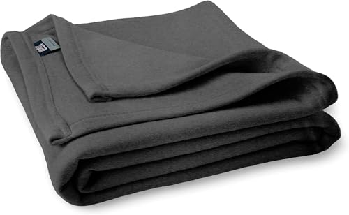 MV Sport Lightweight Sweatshirt Kids Blanket Throw – Warm & Cozy, Breathable Fleece Knit, Couch, Bed, Travel, Cold Nights, and Outdoors – Soft Lightweight Kids Throw Blankets 40" x 52", Graphite - color: Graphite, size: Kids