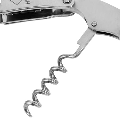 SOLUSTRE Stainless Steel Wine Opener Set Creative Accessories Kit with Corkscrew Pourer and Stopper Elegant Gift Box for Home and Travel Use for Wine Lovers