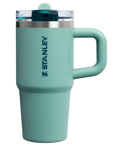 STANLEY Quencher ProTour Flipstraw Tumbler, 14 oz, Spring Green | Built-In Straw & Handle | Cupholder Compatible for Travel | Leakproof Insulated Stainless Steel Cup | BPA-Free - color: Spring Green, size: 14 Ounces
