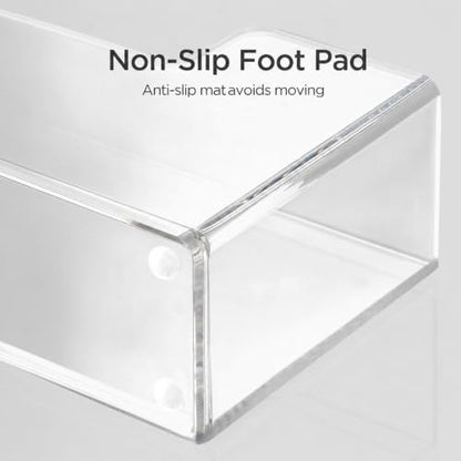 HBlife Acrylic Paper Napkin Holder for Kitchen - Clear Waterproof Vertical Stand, for 6.5"x6.5" Disposable Luncheon Paper Dispenser, Modern Square Table Tray for Dinner, Hotel, Restaurant, Bar, Party - color: Clear Luncheon Holder