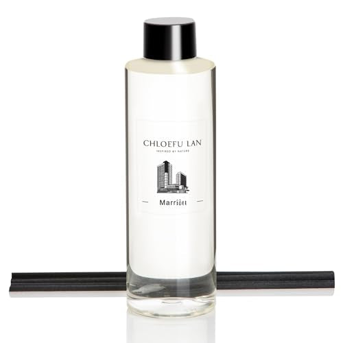 Chloefu LAN Hotel Scented Oil Diffuser Refill 200ml/6.76 fl oz Natural Essential Scented Oil - Best for Aromatherapy, SPA and Home, 0% Alcohol, Unique Blend to Promote Sleep & Relieve Stress - color: Marriott Hotel Refill