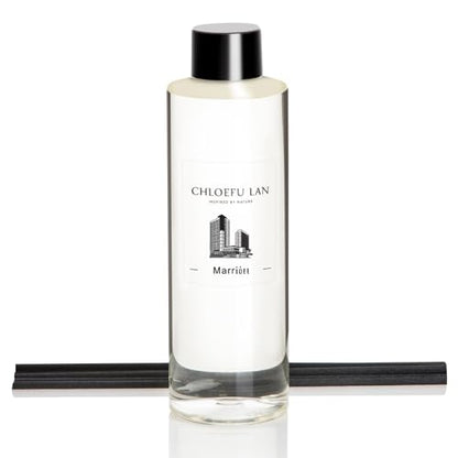 Chloefu LAN Hotel Scented Oil Diffuser Refill 200ml/6.76 fl oz Natural Essential Scented Oil - Best for Aromatherapy, SPA and Home, 0% Alcohol, Unique Blend to Promote Sleep & Relieve Stress - color: Marriott Hotel Refill