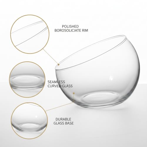 Geometric Glass Terrarium, Borosilicate Planter for Succulents and Air Plants, Desktop Display Vessel (1 PC)