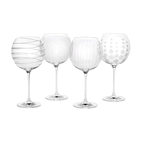 Mikasa Cheers Balloon Goblet Wine Glass, 24.5-Ounce, Set of 4, Transparent - style: Balloon Goblet Wine