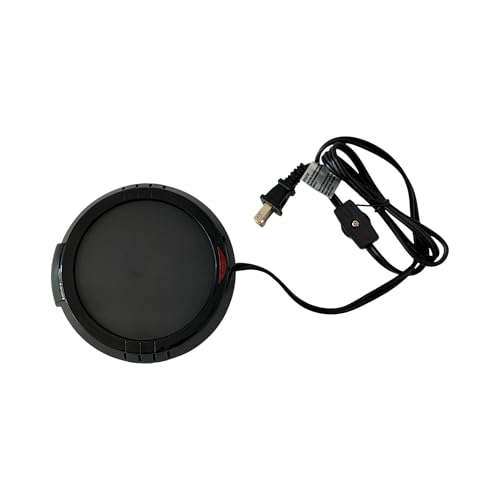 Hosley Black Electric Candle Warmer Large 5.4 Inch Diameter Ideal for Aromatherapy Home Office Dorm Rooms Hotels or Any Place that You Cannot Have an Open Flame