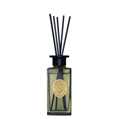M&SENSE 6.3 oz Large Reed Diffuser Set | Lime+Basil Scent Oil Diffuser with Sticks | Hotel Collection Non-Toxic Home Fragrance |for Bedroom Bathroom Living Room - color: Lime Basil, size: 180ml