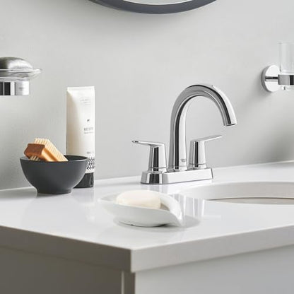 Soap Holder, Self-Draining White Soap Dish, Leaf Shape Ceramic Bar Soap Holder Drain Soap Dishes for Bathroom Sink Kitchen, Easy to Clean Keeps Soap Dry, ANTIS'S HOME - color: White-1pcs-line