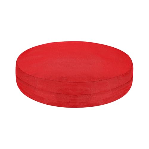 uxcell Round Floor Pillow Cover, 15.7" Floor Cushion Cover, Washable Dustproof Round Tatami Meditation Pillow Protector with Zipper for Living Room Bedrooms Office Outdoor Indoor, Red - color: Red, size: 15.8" x 15.8" (Pack of 1)