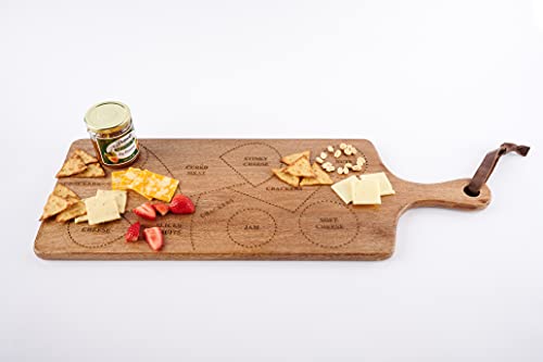 CHARCUTERIE SERVING BOARD 10" x 28" - color: Brown, size: 29.3"L x 10.3"W