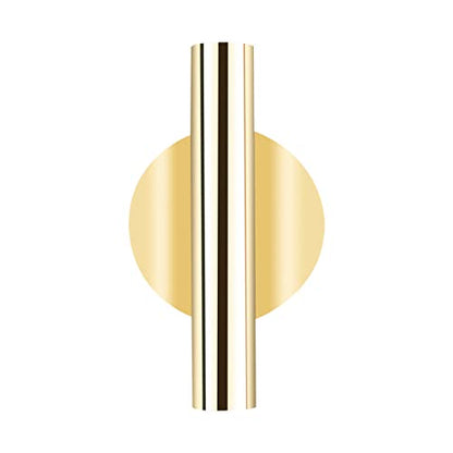 Modern Dried Flower Holder - Wall Mounted Flower Tube for Display on Door, Wall, Porch - color: Gold