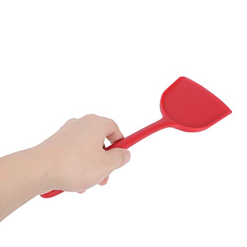 9 Piece Silicone Kitchen Utensil Set with Storage Holder - Non Stick Cooking Tools, Turner, Spatula, Heat Cookware, Red