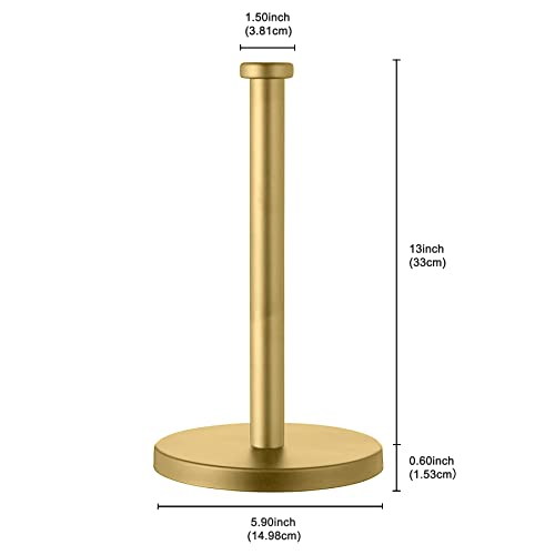 Gold Paper Towel Holder, Paper Towel Holder Countertop, Paper Towel Holder Countertop Gold, Kitchen Paper Towel Holder - color: Gold