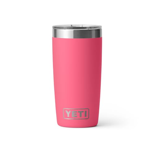 YETI Rambler 10 oz Tumbler, Stainless Steel, Vacuum Insulated with MagSlider Lid, Tropical Pink - color: Tropical Pink