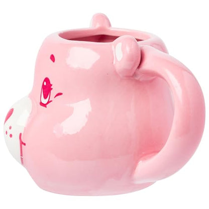 Silver Buffalo Care Bears 4 Piece Sculpted Ceramic Mini Mug Set Featuring Cheer, Grumpy, Share, and Tenderheart Bear, 4 Ounces - color: Multicolor