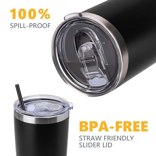 4 Replacement Lids for Stainless Steel Tumbler Travel Cup, Leak and Spill resistant Lid for 30 OZ Rambler or Others of Insulated Mugs With an Inside Diameter of 3.7-3.74 Inches - color: 30OZ Seal (2 Red + 2 Transparent)