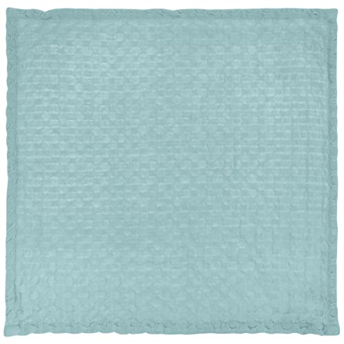 Karma Waffle Weave Dishcloth Set/Holder Simple - color: Blue Simple