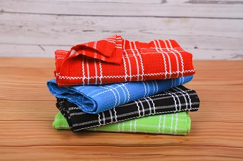 HOMEFRONT Kitchen Towel Set of 4, Premium Cotton Blended, 17.5'x27', Multicolor - color: Multicolor, size: 17.5'x27'