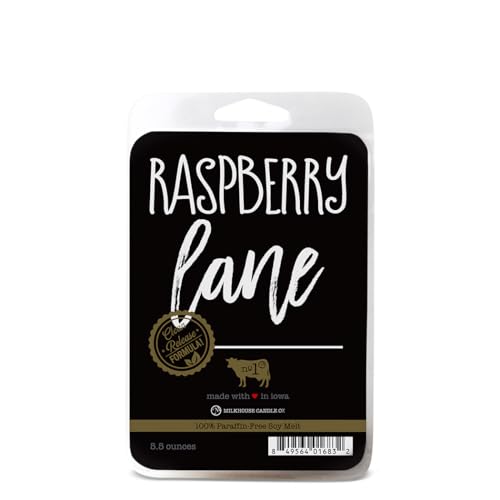 Milkhouse Raspberry Lane Soy Wax Melts for Wax Warmer, 5.5 oz | Clean-Burning, Premium Fragrance Oil, Made in the USA - color: Raspberry Lane