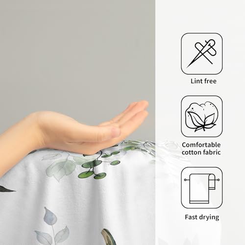 Imiss Autumn Leaves Hand Towels 14.4 x 28.3 Inch Set of 2 Blue Pumpkin Fall Thanksgiving Bathroom Towel Soft Absorbent Tea Towel Drying Baking Towels for Kitchen Hotel Spa Gym - color: Blue Pumpkin