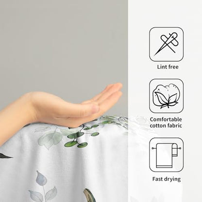 Imiss Autumn Leaves Hand Towels 14.4 x 28.3 Inch Set of 2 Blue Pumpkin Fall Thanksgiving Bathroom Towel Soft Absorbent Tea Towel Drying Baking Towels for Kitchen Hotel Spa Gym - color: Blue Pumpkin